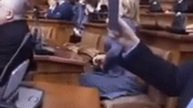 В парламенте Сербии Могерини встретили криками в поддержку России