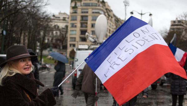 Митинг в поддержку Франсуа Фийона в Париже