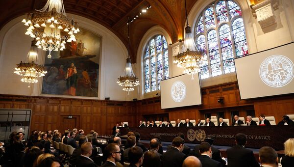 Публичные слушания по иску Украины против Российской Федерации в Международном суде ООН в Гааге, Нидерладны. 6 марта 2017