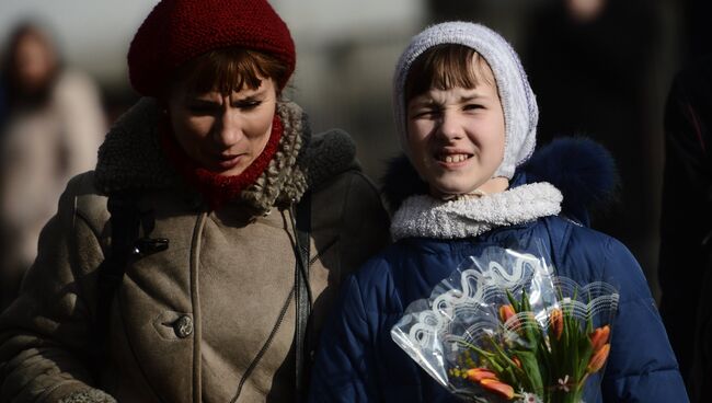 Празднование 8 марта. Архивное фото