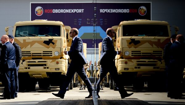 Стенд ОАО Рособоронэкспорт на Международном военно-техническом форуме АРМИЯ-2016, архивное фото