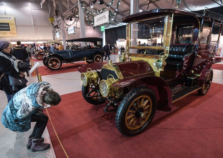 Автомобиль Berliet 40HP (1906 г.) на выставке старинных автомобилей Первые моторы России