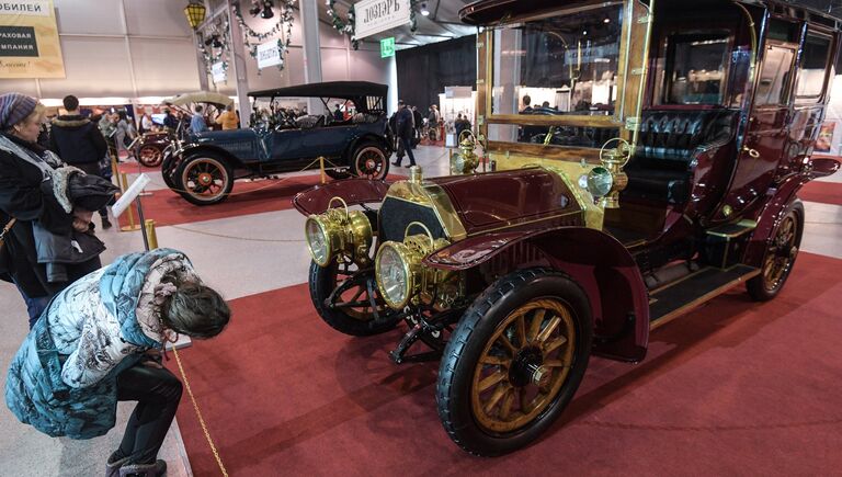 Автомобиль Berliet 40HP (1906 г.) на выставке старинных автомобилей Первые моторы России