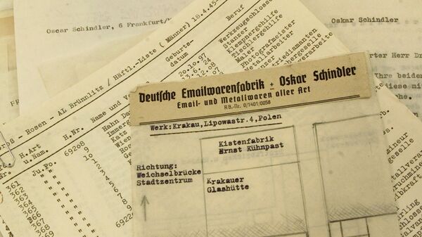 Список Шиндлера на выставке в Штутгарде. Архивное фото