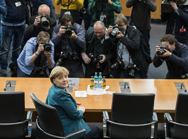 Ангела Меркель в Берлине
