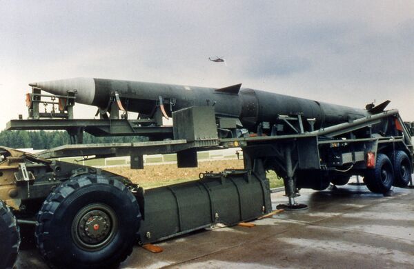Американская ракета Першинг-2 в Западной Германии. 1987 год Американская ракета Першинг-2 в Западной Германии. 1987 год