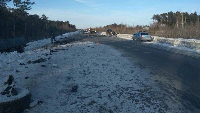 На месте ДТП в Сургутском районе ХМАО. 10 марта 2017