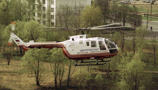 Вертолет скорой медицинской помощи Центроспаса МЧС РФ. Архивное фото