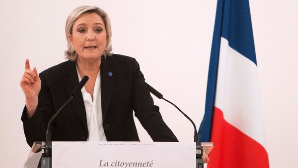 Кандидат на пост президента Франции, лидер французской партии Национальный фронт Марин Ле Пен. Архивное фото