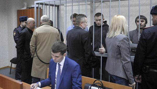 Рассмотрение в Тверском суде ходатайства следствия о продлении срока ареста в отношении Захария Калашова. Архивное фото