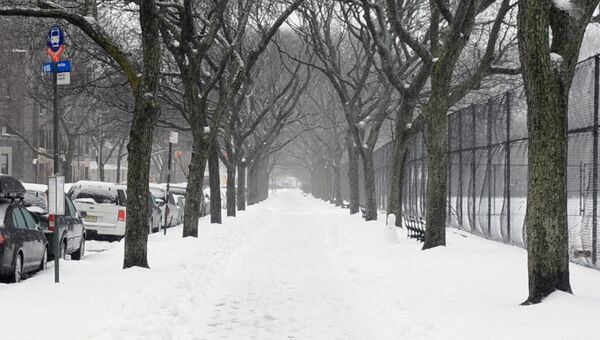 Последствия снежного шторма в США: уборка улиц и игры в снежки