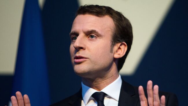 Кандидат в президенты Франции, лидер движения En Marche Эммануэль Макрон. Архивное фото