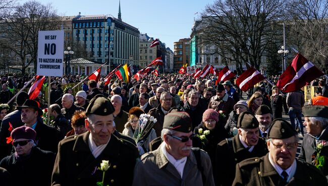 Шествие легионеров в Риге. 16 марта 2017