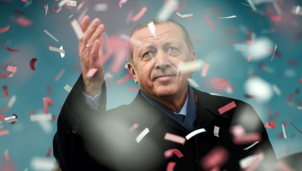 Президент Турции Реджеп Тайип Эрдоган в Стамбуле. Архивное фото
