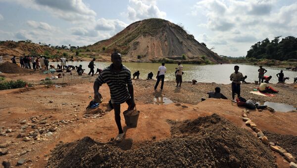 Алмазное месторождение в Сьерра-Леоне. Архивное фото