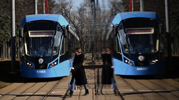 Новые российские трамваи Витязь-М. Архивное фото