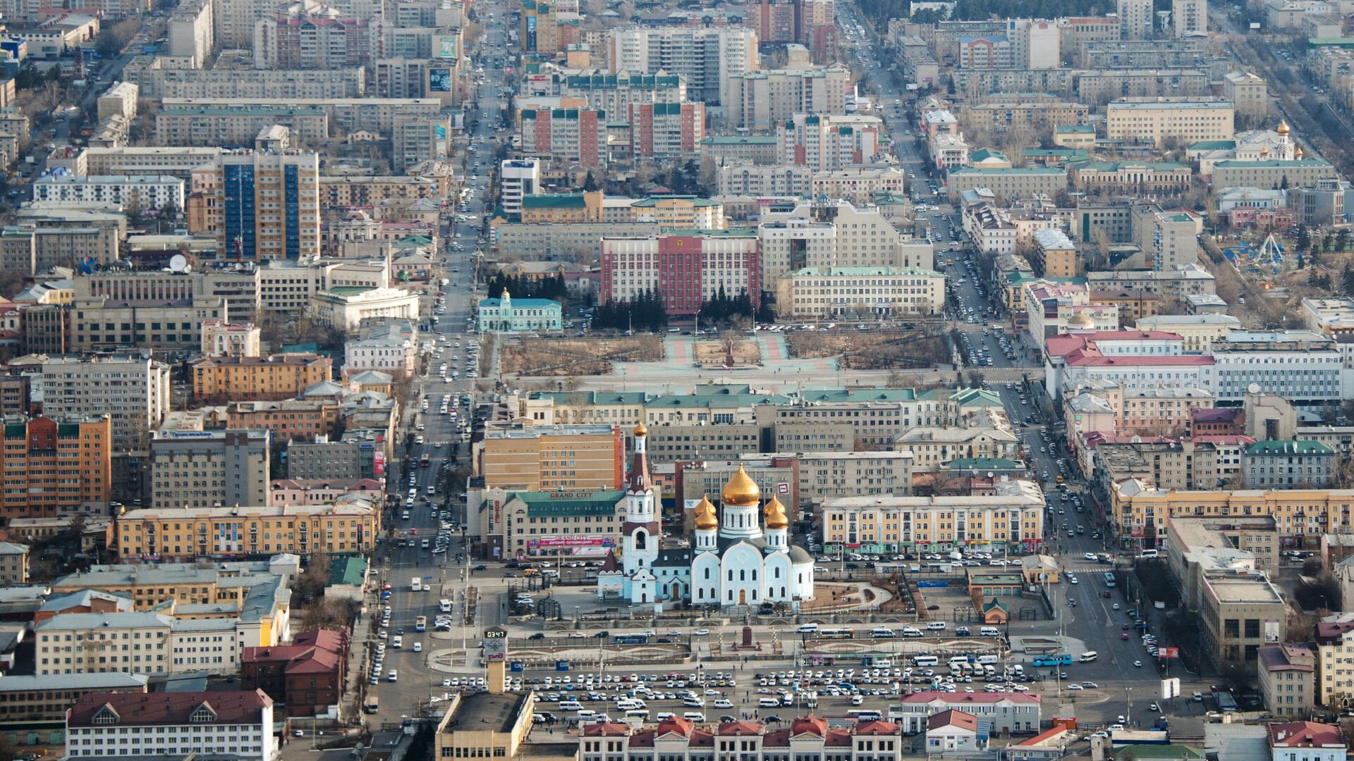 Вид города Читы с воздуха - РИА Новости, 1920, 19.07.2024