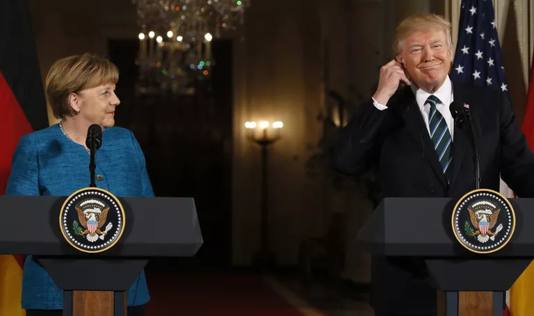 Встреча Ангелы Меркель и Дональда Трампа Встреча Ангелы Меркель и Дональда Трампа
