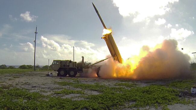 Запуск ракеты американского противоракетного комплекса системы THAAD. Архивное фото.