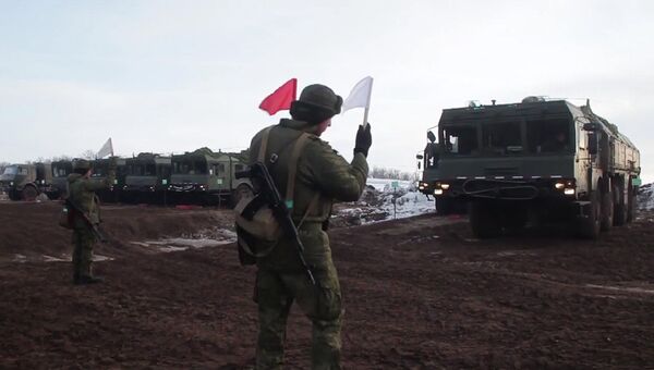 Учения боевых расчетов ракетного соединения Центрального военного округа в Оренбургской области