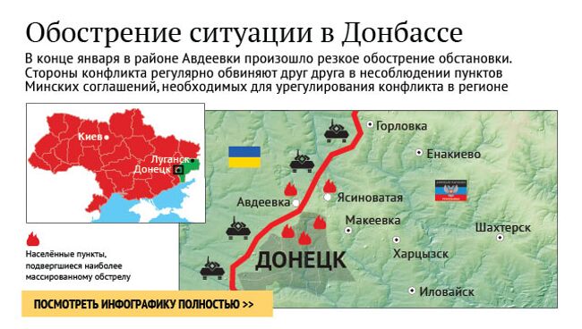 Обострение ситуации в Донбассе