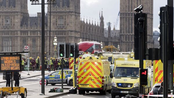 Ситуация на месте теракта у британского парламента