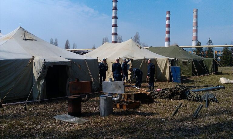 Пожар на складе боеприпасов в городе Балаклея Харьковской области. 23 марта 2017