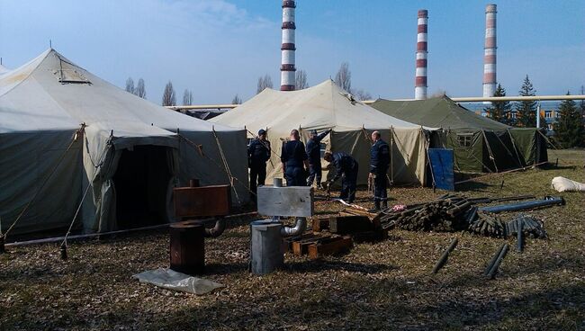 Пожар на складе боеприпасов в городе Балаклея Харьковской области. 23 марта 2017