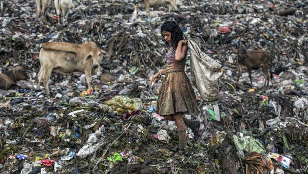 Главный приз шестого международного конкурса фотографий HIPA завоевал американский фотограф Араш Ягмайен с фотографией девочки, ищущей пропитание среди мусора
