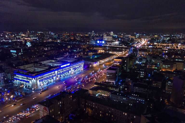 Здание Международного информационного агентства Россия сегодня на Зубовском бульваре в Москве