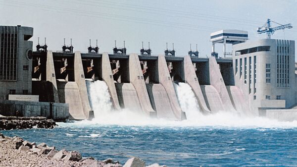 ГЭС в Сирии на реке Евфрат. Архивное фото