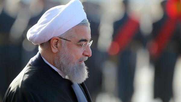 Президент Ирана Хасан Рухани во время церемонии встречи в аэропорту Внуково-2