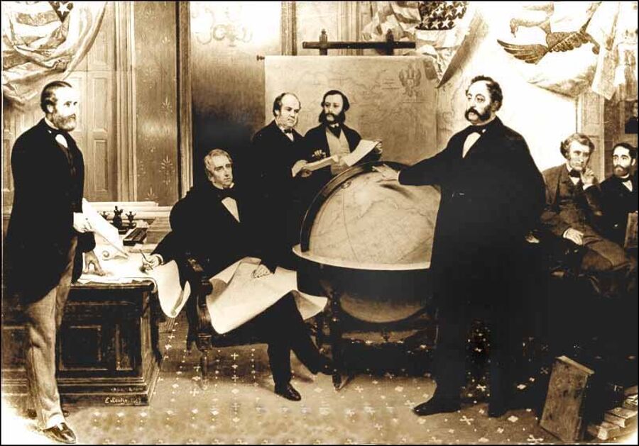 Подписание договора о продаже Аляски 30 марта 1867 года