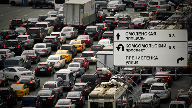 Автомобильная пробка. Архивное фото