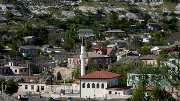 Вид на Большую Ханскую мечеть в Бахчисарае в Крыму. Архивное фото