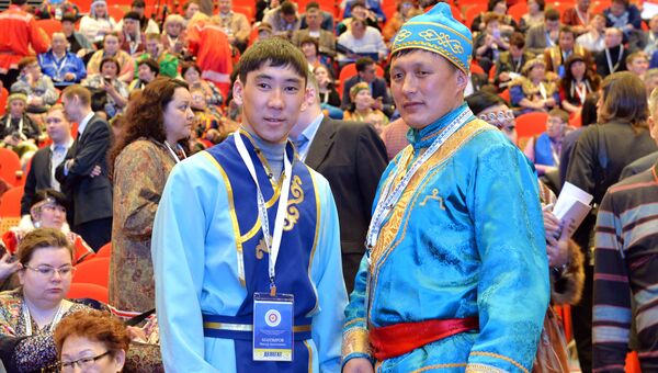 Участники форума коренных малочисленных народов Севера, Сибири и Дальнего Востока России