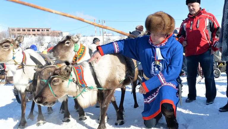 Губернатор ЯНАО Дмитрий Кобылкин празднует День оленевода