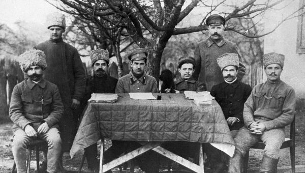 Военно-революционный Комитет одной из польских частей в городе Дубна под Москвой