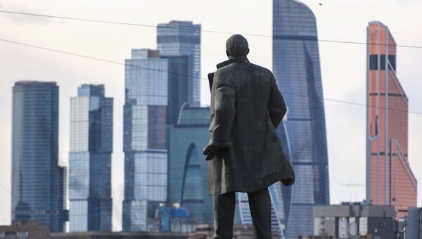 Вид на Московский международный деловой центр Москва-Сити в Москве