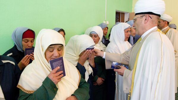Открытие молельной комнаты для мусульман в женской колонии. Архивное фото
