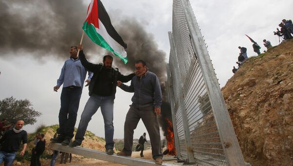 Палестинские демонстранты. Архивное фото