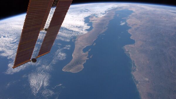 Вид на Калифорнийский полуостров и залив с Международной космической станции. Архивное фото