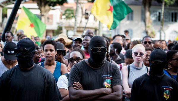 Акция протеста во Французской Гвиане