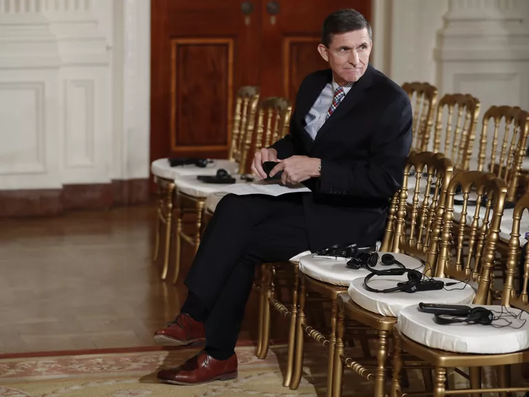 Советник президента США по национальной безопасности Майкл Флинн. Февраль 2017 года Советник президента США по национальной безопасности Майкл Флинн. Февраль 2017 года