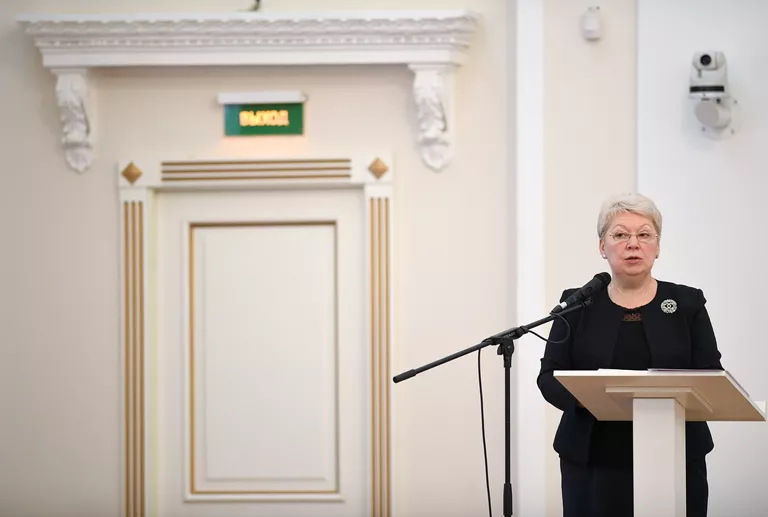 Ольга Васильева выступает на расширенном заседании Коллегии министерства образования и науки РФ Ольга Васильева выступает на расширенном заседании Коллегии министерства образования и науки РФ