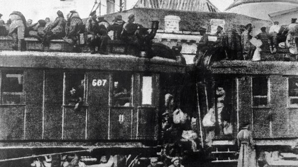 Разруха на транспорте. 1917 год