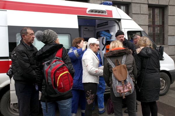Пострадавшие в результате взрыва на станции метро Технологический институт в Санкт-Петербурге Пострадавшие в результате взрыва на станции метро Технологический институт в Санкт-Петербурге