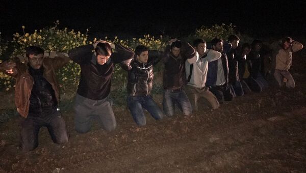 Лица, задержанные на турецко-сирийской границе