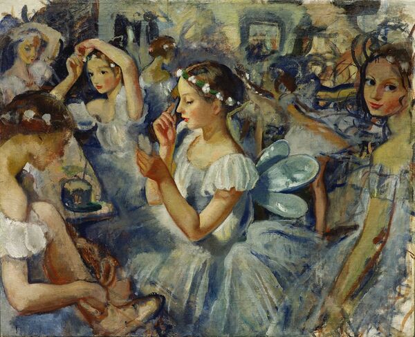 Зинаида Серебрякова Девочки-сильфиды. (Балет Шопениана). 1924. Третьяковская Галерея Зинаида Серебрякова Девочки-сильфиды. (Балет Шопениана). 1924. Третьяковская Галерея