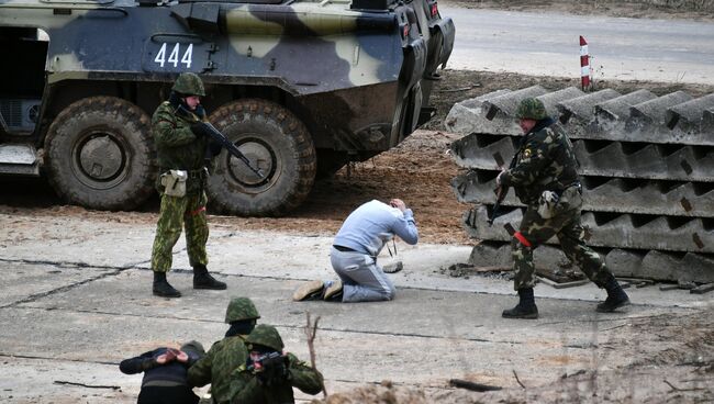 Учения ВДВ РФ и Сил специальных операций Вооруженных Сил Беларуси в Витебске. Архивное фото